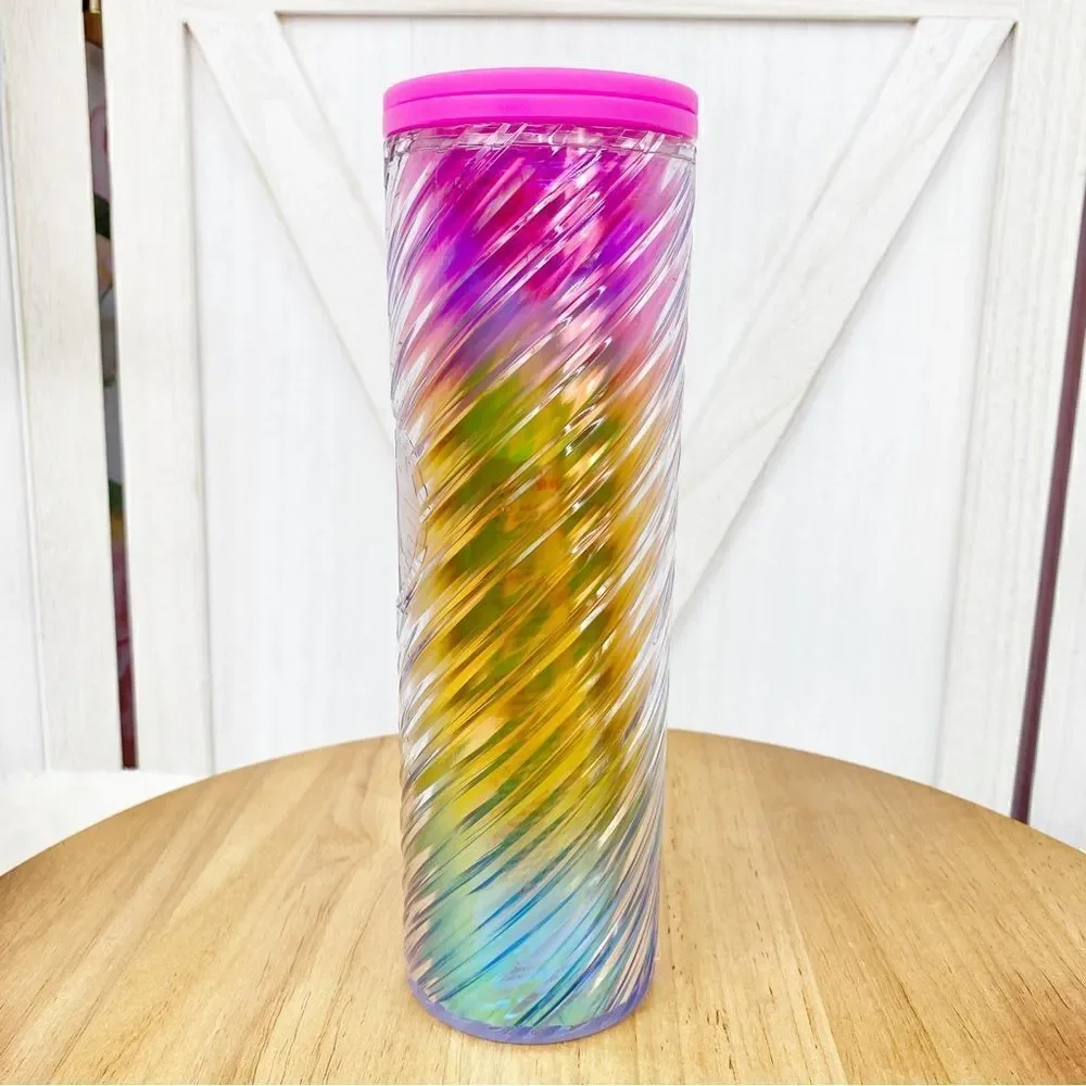 Starbucks Pride 2023 Iridescent Ombre‎ Swirl Tumbler Cup